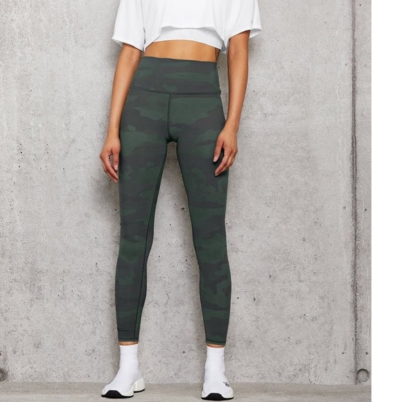 ALO Yoga Pants - High waist Camo Vapor legging -Alo Yoga